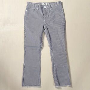 Vineyard Vines High Rise Kick Flare Jeans Striped